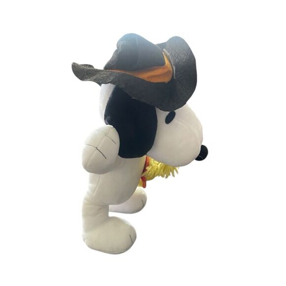 Peanuts Kids White Black Snoopy & Woodstock Pilgrim Side-stepper Music Plush OS - Picture 5 of 13